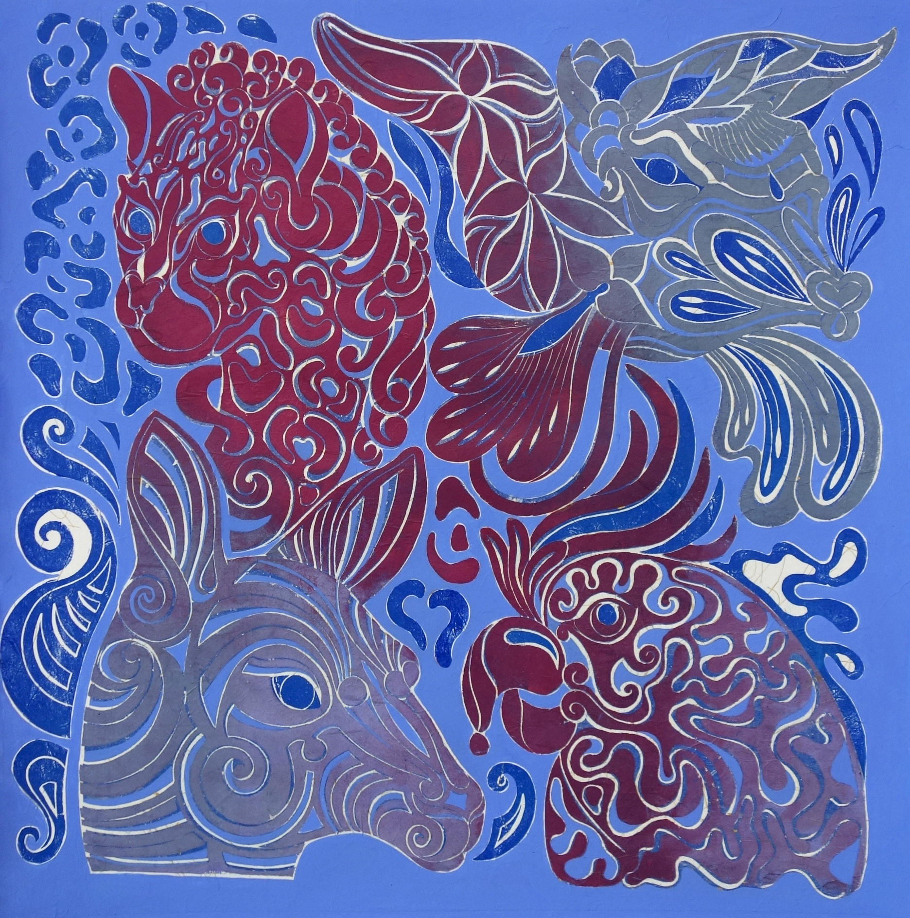 Any Party 2 — linocut